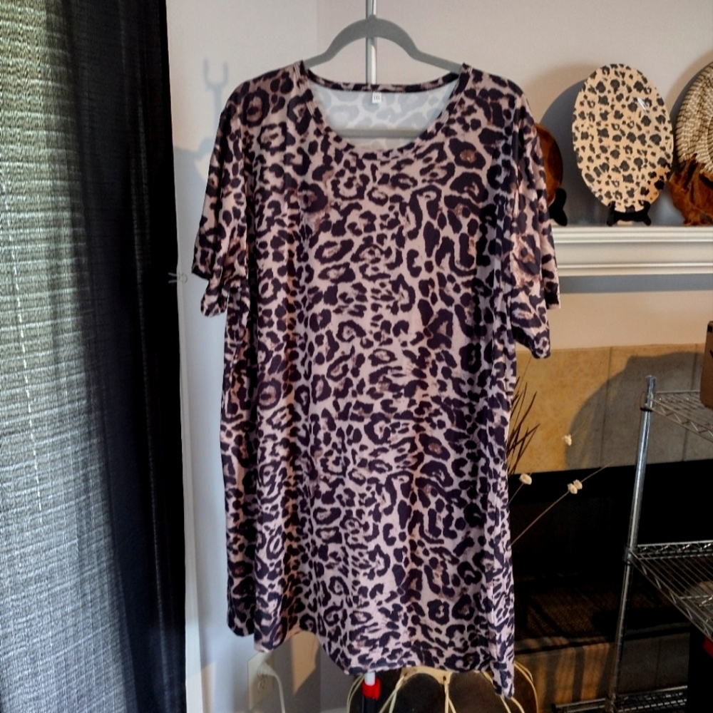 Animal print Lounger Nightshirt NWOT size 3X